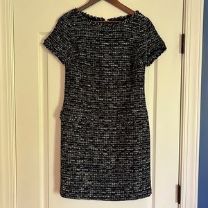 Banana Republic tweed navy dress